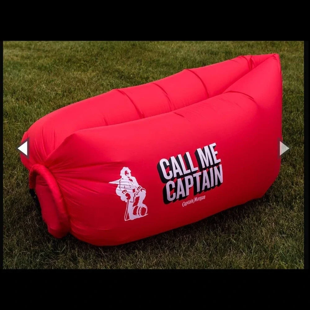 Captain Morgan Red Inflatable Portable Lounger - Picture 6 of 6